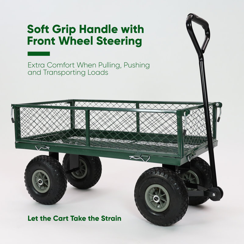 Aspremont 90cm H x 50cm W x 90cm D Garden Hand Truck Trolley