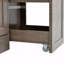 Buffet traditionnel autoportant avec huche, grande armoire de rangement pour garde-manger avec armoire latérale coulissante, tablettes de porte et tiroir