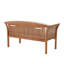 Banc d'extérieur en bois d'eucalyptus avec table basse Stamford, ensemble de 2-125819235