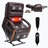 Power Brown Leatheraire Lift Recliner Chair Dual Motor Infinite Position Up To 350 LBS With Solid Wood Armrests, Heat Massage And Heavy Duty Motion Mechanism-1538002697