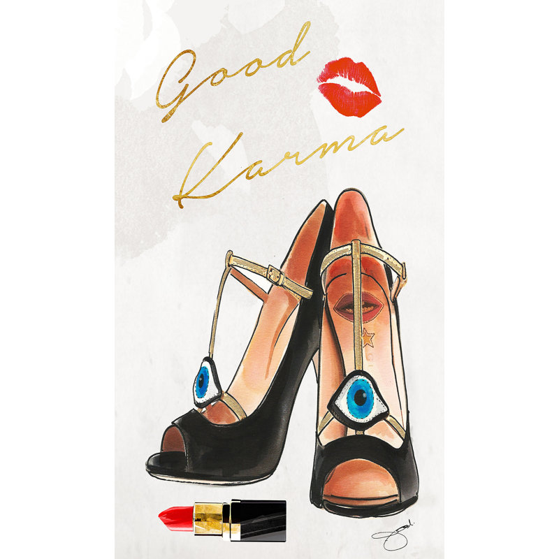 « good karma », impression, H 30 po x l 18 po x P 1 po, Toile tendue