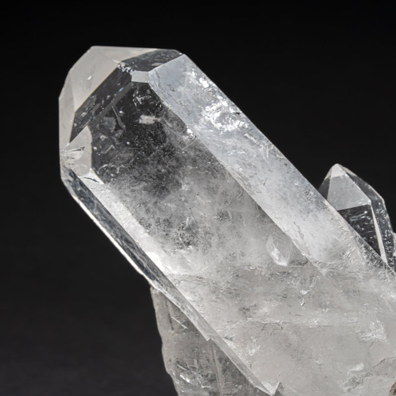 Véritable grappe de cristal de quartz transparent du Brésil (538,8 grammes)