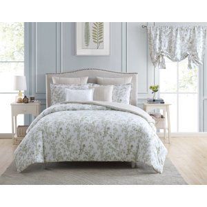 Laura Ashley Lindy Floral Cotton Bonus Comforter Set