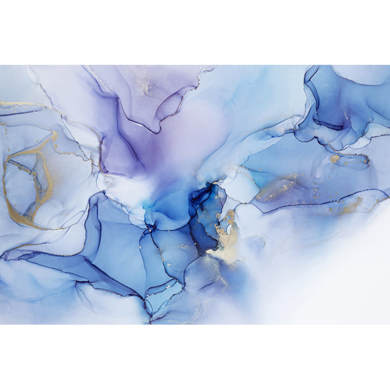 Alcohol Ink Texture - Wrapped Canvas Print, 81cm H x 122cm W x 3.8cm D