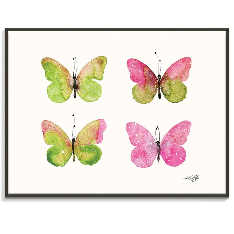 1 Piece Painting on Canvas, 76cm H x 102cm W, Black Floater Framed