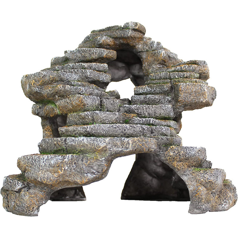 Reptology Extra Large Shale Scape Step Ledge & Cave Hideout