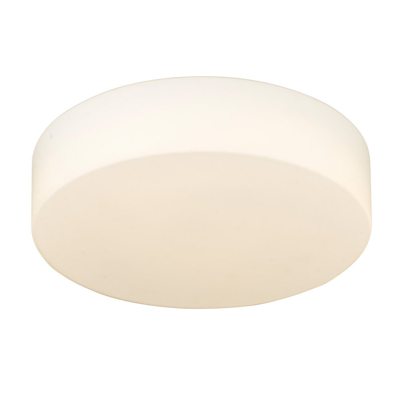 Ullman Glass LED Flush Mount, Matte Black