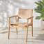 Hutson Leather Upholstered Dining Arm Chair-1678242161