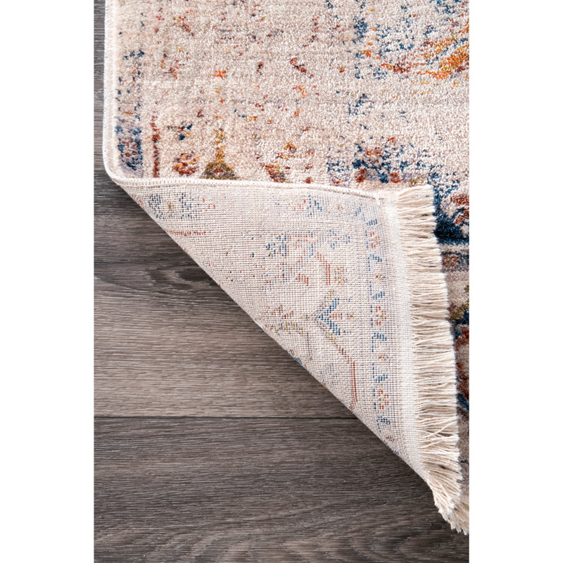 Moreta Oriental Indoor Rug, Oval 6'7" x 9'