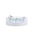 Clouser 1500mm x 201mm Corner Whirlpool Acrylic Bathtub with Faucet
