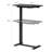 Crescio 27.5" Electric Height Adjustable Metal Base Standing Desk-1245885774
