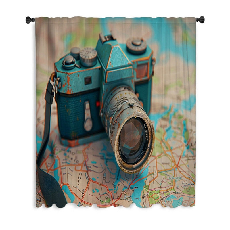 Rideau transparent en polyester Demarri, L 50 po x L 96 po