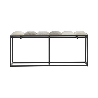 Genuine Leather Upholstered Bench