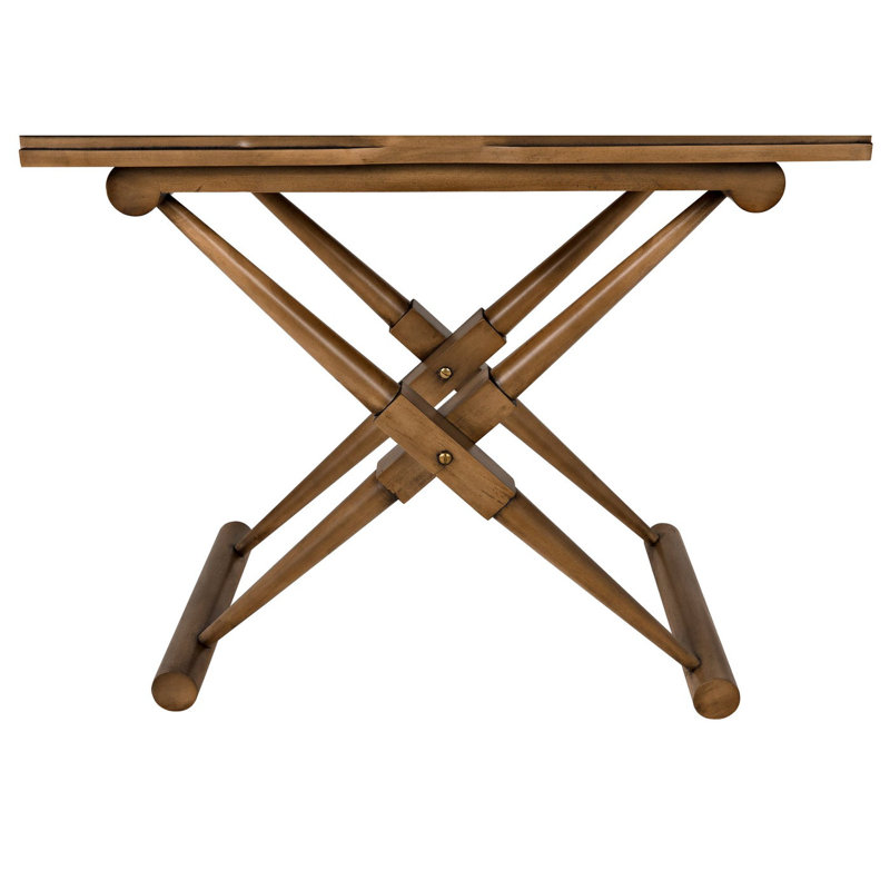 Zanta End Table with Storage, Saddle Brown