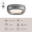 Folio 15-in Black dimmable LED Flush Mount-474215825