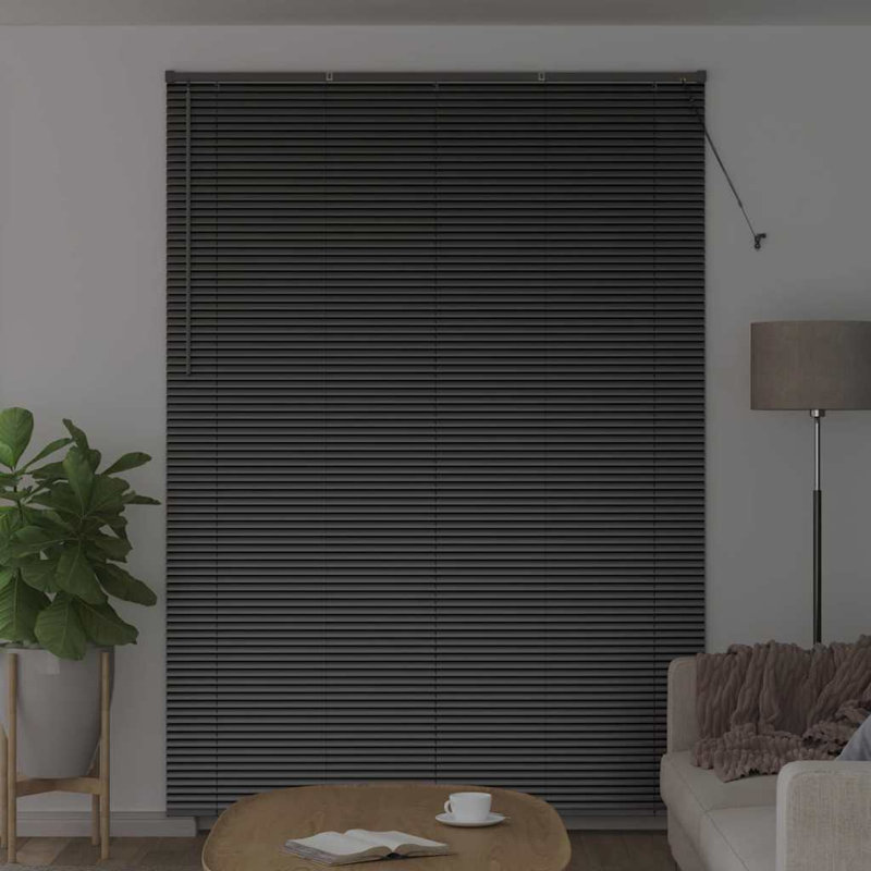 Venetian Blind, Black, 220cm L x 160cm W