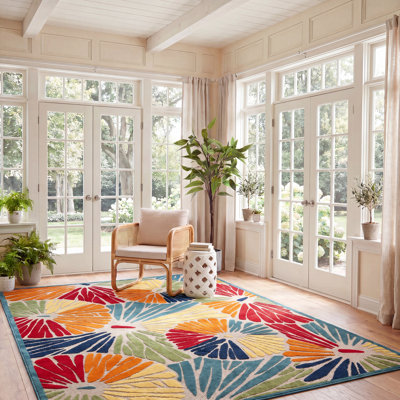 Cabana Performance Floral Indoor/Outdoor Area Rug