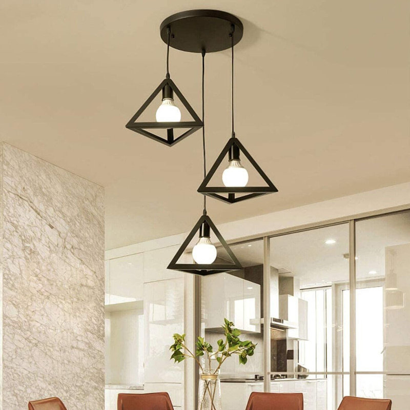 Raelyn 3 - Light Black Pendant