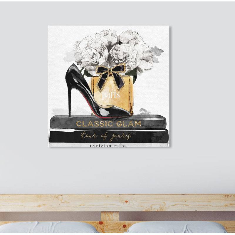 «Glamour Stack», impression, H 50 po x l 50 po, Toile tendue