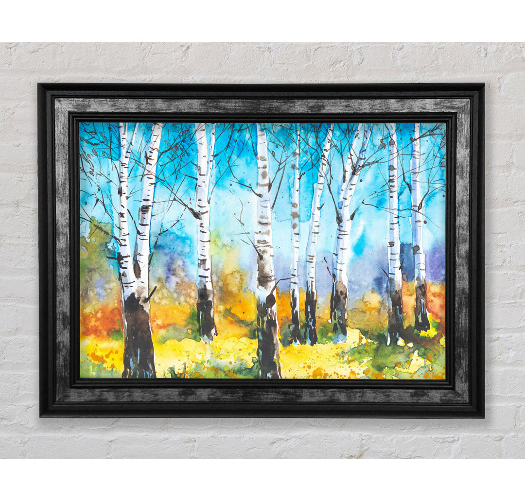 The Beautiful Birch Trees - Einzelne Bilderrahmen Kunstdrucke