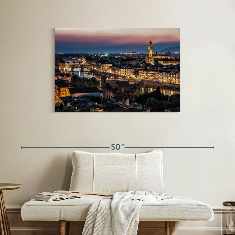 Nicci Piazza De Michaelangelo Florence Italy, 26" H x 39" W