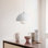 Luminaire suspendu simple gris clair Shamavi 1