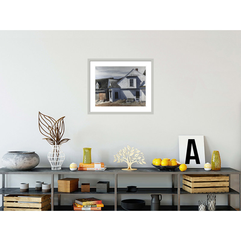 «House on Pamet River» par Edward Hopper, impression giclée sur cadre, 23.5" H x 27.85" W