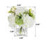 Faux Silk Hydrangea Arrangement in Vase