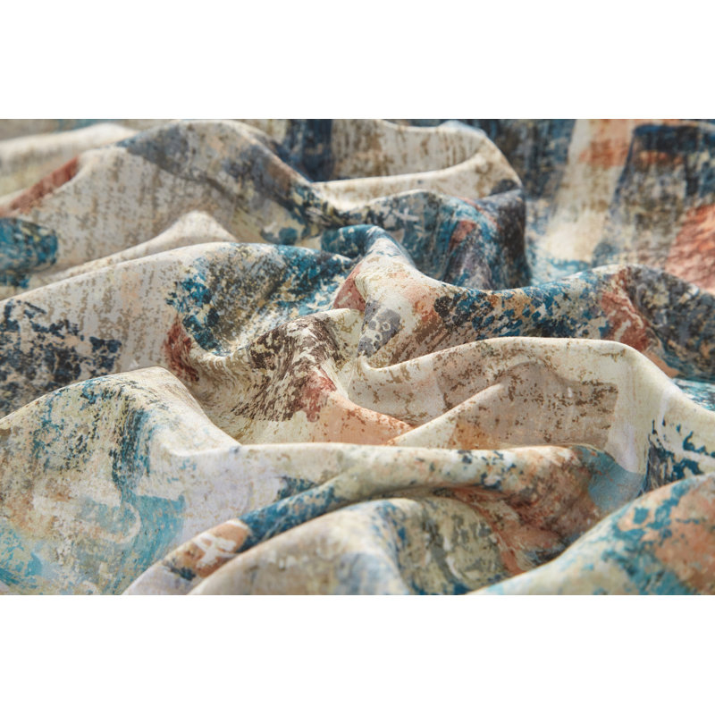 Dailynap Brown Mottled Abstract Art Bedding Set, King Duvet Cover + 2 Pillowcases