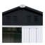 Outdoor Storage Sheds 4Ftx6ft Apex Roof White+Black
