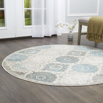 Tapis gris / bleu Kallie