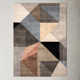 Ruben Geometric Handmade Tufted Jet Black/Moonbeam/Tuscany Area Rug