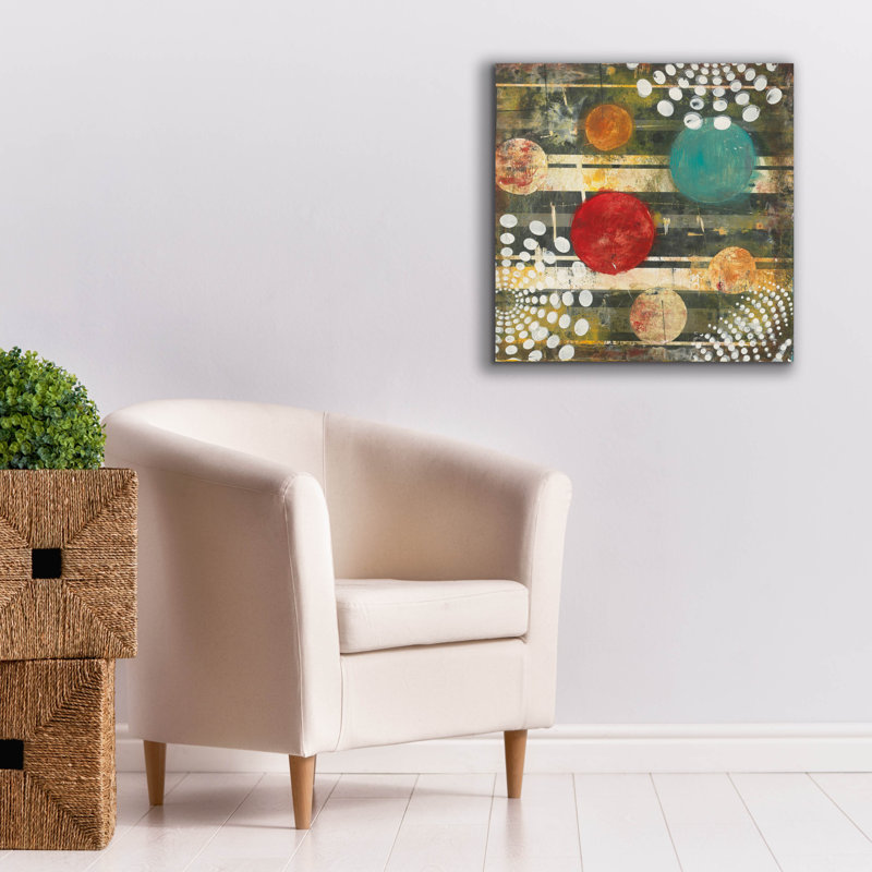 «Recap 1 Abstract» par Cheryl Warrick, art mural, H 26 po x l 26 po