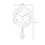 Horloges murales brunes à pendule irrégulière-129418535-129418537