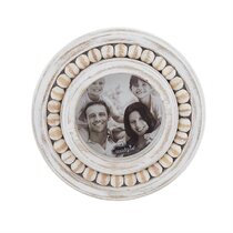 Mud Pie 4x7 White Beaded Wood Frame – Baby Go Round, Inc.