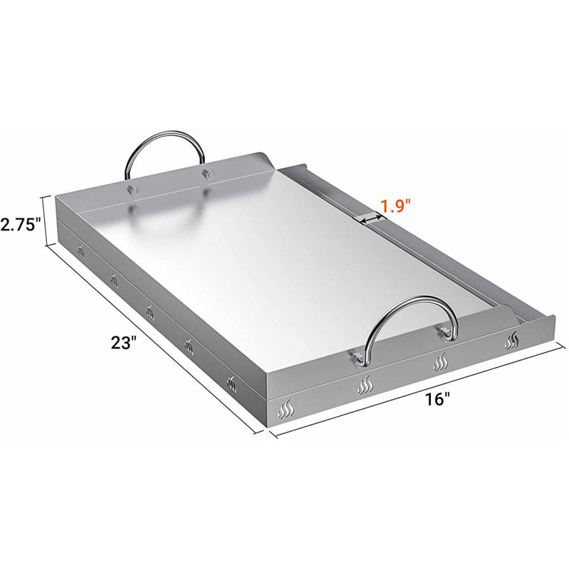 Stainless Steel Dishwasher Safe Grill Griddle