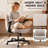 Criss Cross Chair With Wheels And Flip Arms-Comfy Fabric Cross Legged Office Chair-1365896358