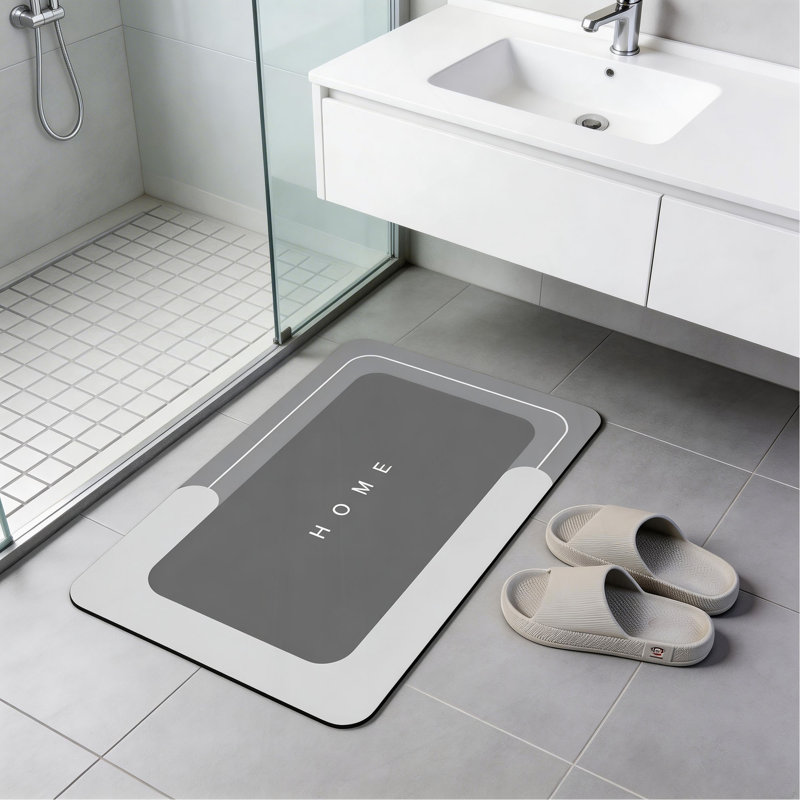 Ensemble de tapis de salle de bain ultra-absorbants à séchage rapide 3 pièces Tapis de salle de bain en U antidérapant