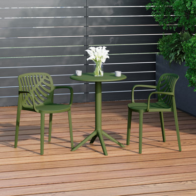 2-Person Outdoor Round Dining Set
