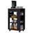 Kitchen Cart, Two Open Shelves, One Drawer, Four Caster