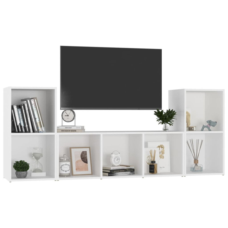Dreamer Unfinished TV Stand for TVs up to 88", White