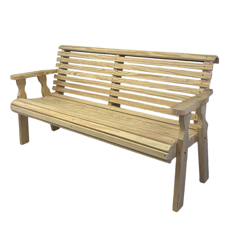 Banc de jardin Amish Casual, Non fini, H 34 po x l 62,75 po x P 27 po