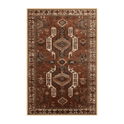 Machine Washable Persian Brown Area Rug