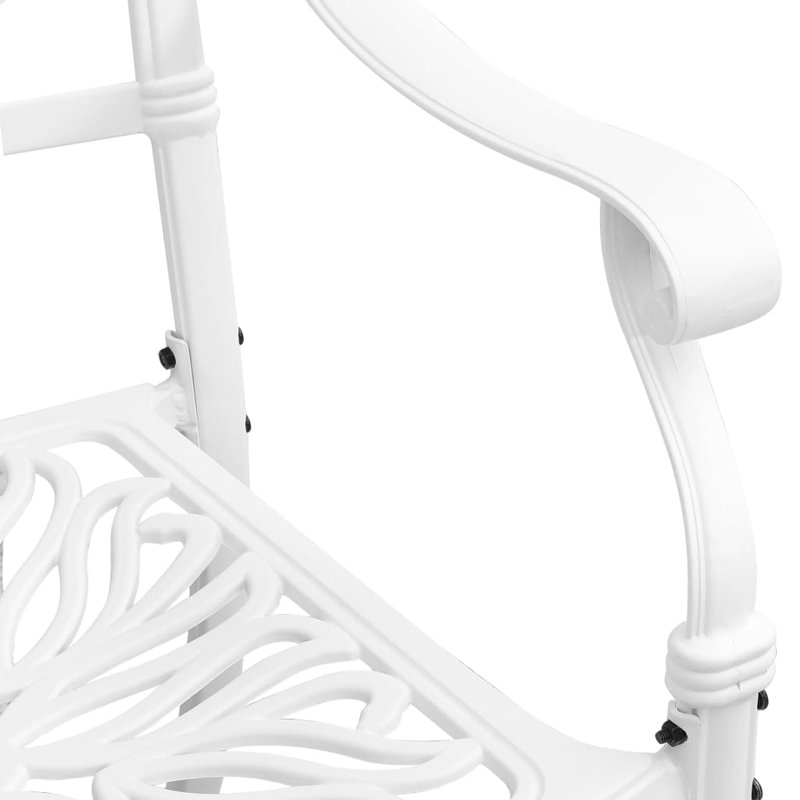 Ensemble bistro Canora gris et aluminium blanc, 4