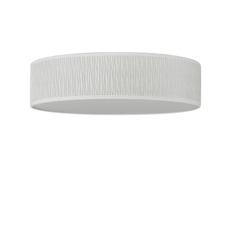 Once Fabric Flush Mount, White