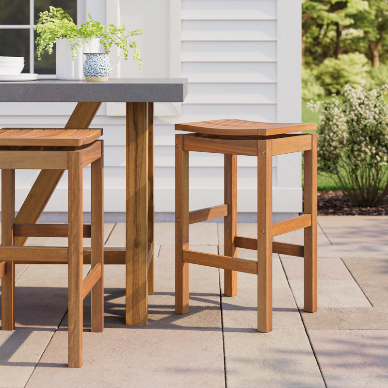 Tucker Eucalyptus Outdoor Stool
