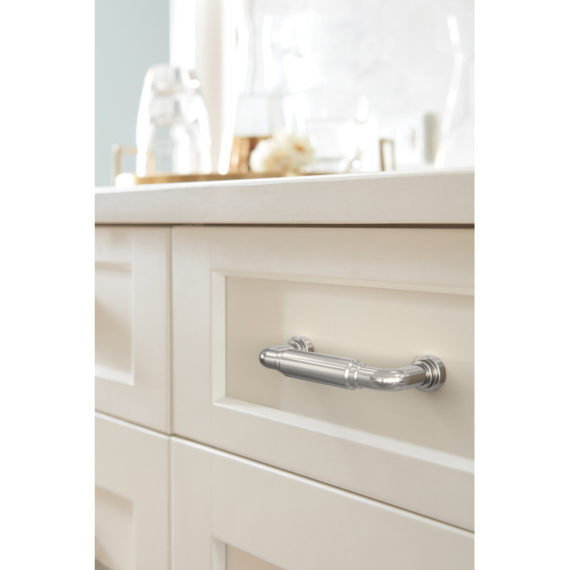 Poignée d'armoire Coble Center-to-Center, 3", Nickel poli
