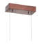 Luminaire suspendu rectangulaire à 1 lumière pour îlot de cuisine Daisetta-1955068452-1955068455