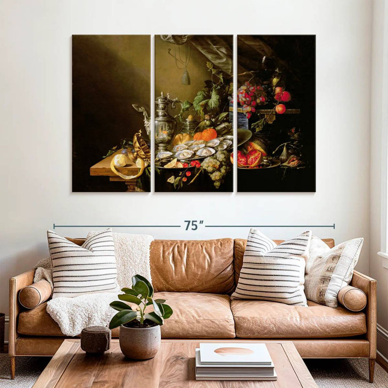 Yarlin A Banquet Still Life, H 42 po x l 65 po