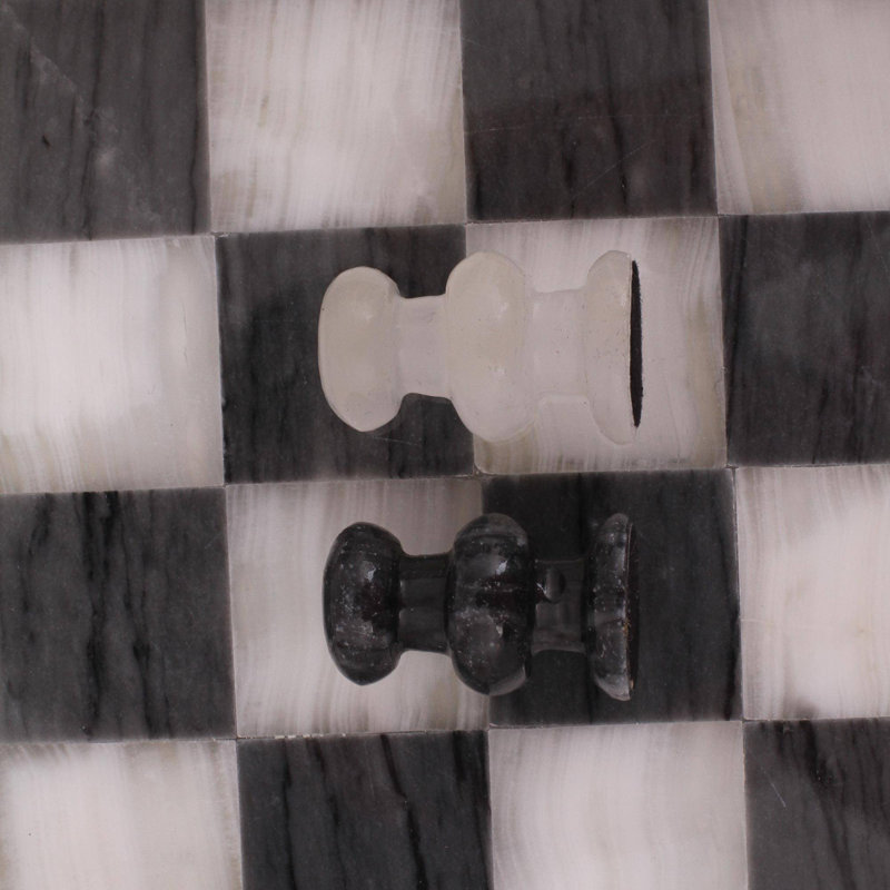 Egil Ivy Bronx 2 Player Marble Chess, Checkers, And Backgammon Set